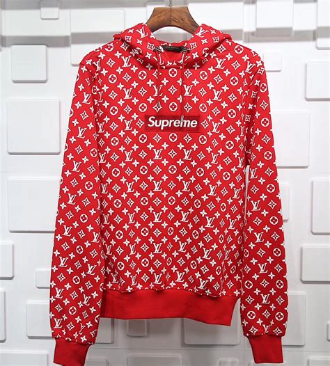 supreme louis vuitton hoodie leather|Supreme x Louis Vuitton: Shoes & More .